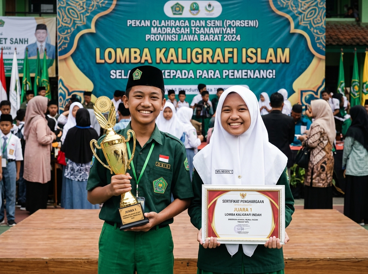 Juara 1 Kaligrafi Islam & MTQ Kabupaten